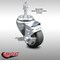 Service Caster 3.5 Inch SS Thermoplastic Rubber Swivel 3/8 Inch Threaded Stem Caster with Brake SCC-SSTS20S3514-TPRB-TLB-381615 - alternate 2